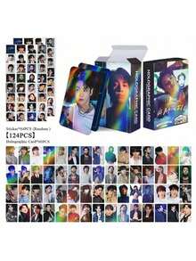 124pcs/92pcs/55pcs JIMIN V J-HOPE RM JIN Lomo Cards, Double-Sided High Definition Photo Cards, Merchandise Cards, Collectible Cards, Valentine's Day Gift, Small Gift, Popular Group Fansite Cards - Multicolor - View 7