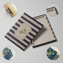 1 件复古条纹牛仔竞技壁画西部牛仔印刷帆布画 Giddy Up Horse 海报乡村中世纪现代装饰适用于卧室、客厅或公寓、宿舍房间装饰礼物（无框） - 彩色 - 查看 4