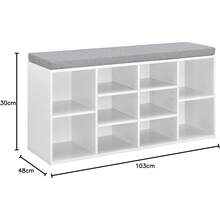 Estantes plegables para zapatos - Blanco - Ver 3