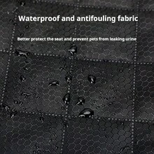 Cubierta de asiento para perro WEIYIN para camioneta SUV, cubierta de asiento de coche impermeable para mascotas, resistente y duradera con solapas laterales, resistente a arañazos para el asiento delantero del perro