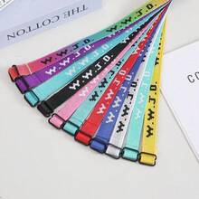 (Free Shipping)8pcs WWJD (What Would Jesus Do) Woven Bracelets, Religious Christian Fundraising Wristbands - Vòng tay in 8wwjd - Xem 6