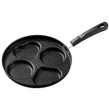 4-Cup Non-Stick Cast Iron Skillet For Fried Eggs, Pancakes And Burgers - Multi-Function Electricity-Free Breakfast Pan Great For Frying, Sautéing And Cooking Pizza Desserts, Perfect For Home And Restaurant Use. - Multicolor - View 15