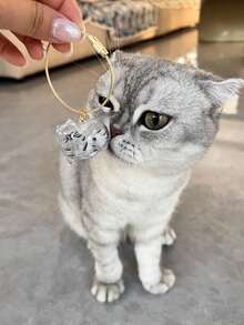 1 pezzo Portachiavi a forma di animale domestico, perfetto da collezione: portachiavi a forma di animale domestico con funzione di conservazione dei capelli, portachiavi memoriale per animali domestici - souvenir a forma di cane/gatto carino, regalo commemorativo per proprietari di animali domestici (stile portachiavi casuale)