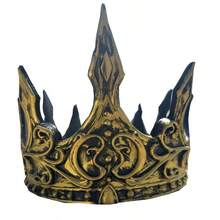 1 pièce Couronne royale ajustable de roi, accessoire de costume de roi médiéval, accessoire de scène 3D, convient pour le jeu de rôle, Noël, anniversaire, décoration de festival, tiare, serre-tête, couronne de costume, accessoire pour cheveux, mariage, future mariée, accessoires pour cheveux pour femmes - Multicolore - Voir 13