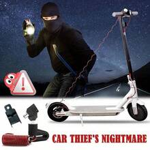 Lucchetto antifurto per freno a disco con cavo in acciaio per Mi M365 Pro 2 1S, bicicletta elettrica, bicicletta, motocicletta