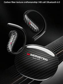 Monster MQO37 Wireless Earphones With High Definition Call Stereo Sports Headphones And Mic - one-size - View 2