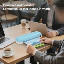 Thermal Laminator Machine - 3 Min Fast Heat & Seal For Multi-Size 3x5/4x6/5x7/7x8" Photos & Documents | Commercial Grade, Fade-Proof Tech | For Home Office, Business & Crafting - US A Type Plug(110-127V) - View 4