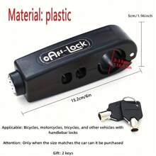 Bloqueo universal antirrobo del acelerador, bloqueo del manillar para motocicleta, bicicleta, bicicleta eléctrica, scooter, material de plástico