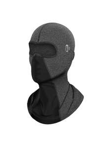 1 Mặt nạ trùm đầu có lỗ đeo kính, Mặt nạ trùm đầu Unisex dùng cho xe máy, làm việc, trượt tuyết, mùa thu/đông/hè, Mặt nạ thoáng khí dùng cho xe máy, xe đạp, nam và nữ - màu đen - Xem 11