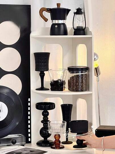 1 件白色多层转角架、桌面转角收纳架、垂直床头柜架、学生宿舍书桌收纳架、墙角搁架单元