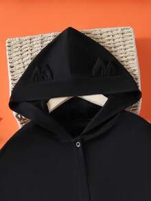 Girls' Pumpkin Halloween Outfit, Includes Pinafore Dress + Hooded Cape Jacket, Autumn/Winter