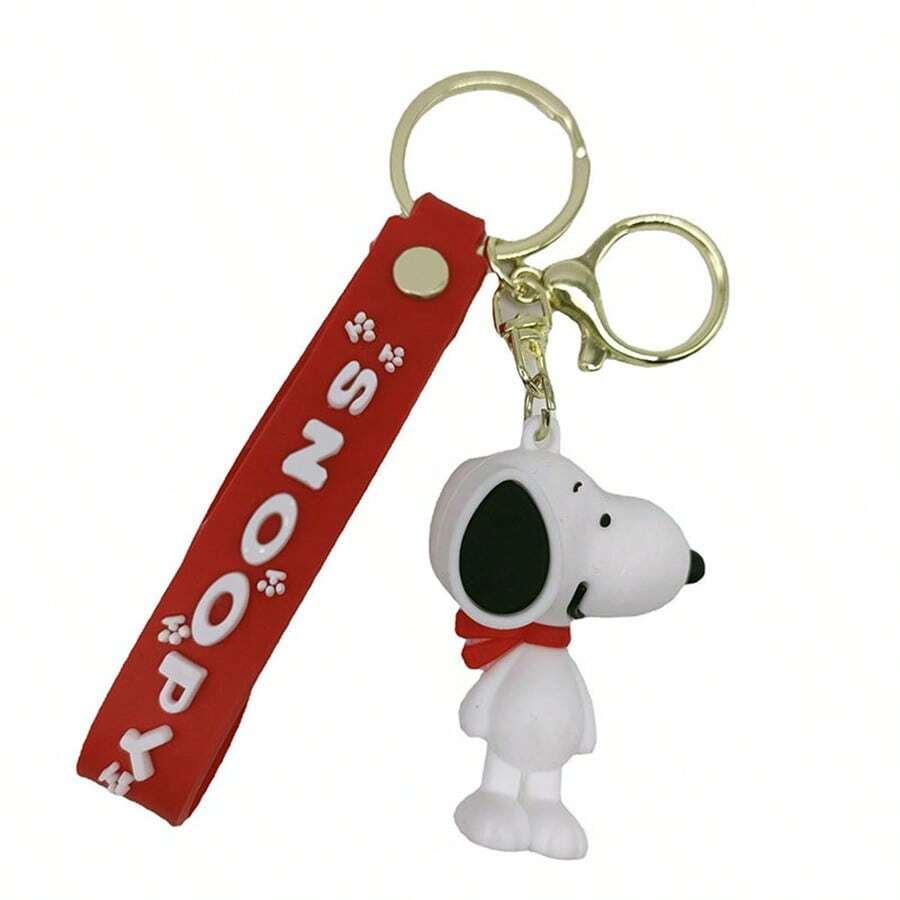 1 Piece Cross Border Space Snoopy Keychain Doll Bag Pendant Car Pendant Girl Heart Couple Car Keychain - Multicolor - View 1