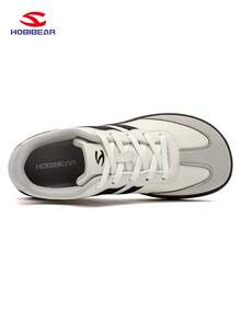 HOBIBEAR 男女简约鞋，轻便运动鞋，软橡胶鞋底，宽版，舒适适合散步，欧美风格