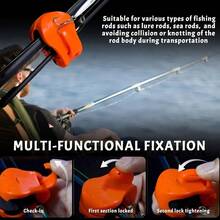 4pcs Multi-Functional Rod Clips - Carrier And -Free Organizer For Fishing Rods, Tackle Tie Cable Holder, Pressure Resistant, High Elasticity Strap, Rubber Rod Clips