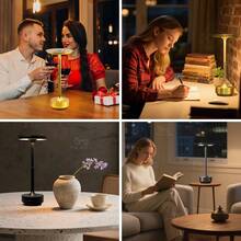 مصباح نوردي قابل للشحن لاسلكي بلمس معدني، مصباح مكتب قابل للتعتيم، إضاءة ليد سريعة الشحن عبر USB، 3 درجات حرارة لون، مصباح سرير، مصباح حماية للعين، مناسب لمصباح الدراسة، ديكور المنزل، إضاءة غرفة الأطفال ليلاً، ديكور عيد الميلاد، إضاءة غرفة المعيشة