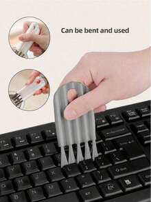 2pcs Lid Brush Keyboard Crevice Brush Curl Lid Brush Air Cushion Comb Clean The Lid Groove Crevices Multi-Purpose Brush,Kitchen,Bathroom,Home,Household Suppliers - Multicolor - View 4
