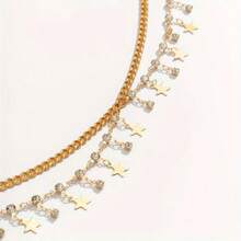 1 Exquisite Pentagram Sequin, Tassel Belt Chain Jewelry, Women's Beach Party Body Chain, Suitable For Beach Parties, Sexy Style, Shiny Style - 金色 - 查看 8