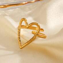 New 18K Stainless Steel Fashion Ring, The Opening Design Can Be Adjusted In Size - 1 - View 4