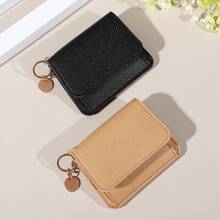NYXIA Carteira de Couro PU com Vários Porta-Cartões, Bloqueio RFID, Porta-Cartões de Crédito com Design de Chaveiro e Moeda para Uso Diário, Carteira Pequena para Mulher, Bolsa, Carteira Pequena - Multicolorido - Visão 5