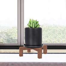 Base de maceta de flores de resina artesanal, soporte de plantas pequeño para dormitorio, soporte de suculentas para balcón, estantería de exhibición de 4 esquinas