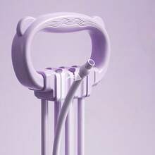 حزام مقاومة قابل للتعديل بشكل 8، فاتح الكتف للنساء ومدرب الظهر، حزام مرن منزلي للياقة البدنية من 6 خيوط