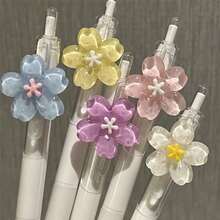 10pcs/Set Random 10pcs Creative Cute Cartoon 0.5mm Erasable Gel Pens, Thermal Erasable Pens For Students,For School Supplies,Back To School