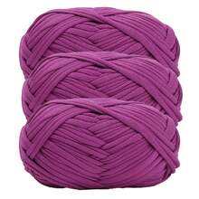 1/3pcs(100g/300g) Premium Polyester Crochet & Knitting Yarn, 30m/100g/Pc Length - Ideal For DIY Projects, T-Shirts, Slippers & Baskets,Fabric Strip Handmade Weaving Diy Bag, Toy, Shoe, Carpet, Organizing Basket Thread