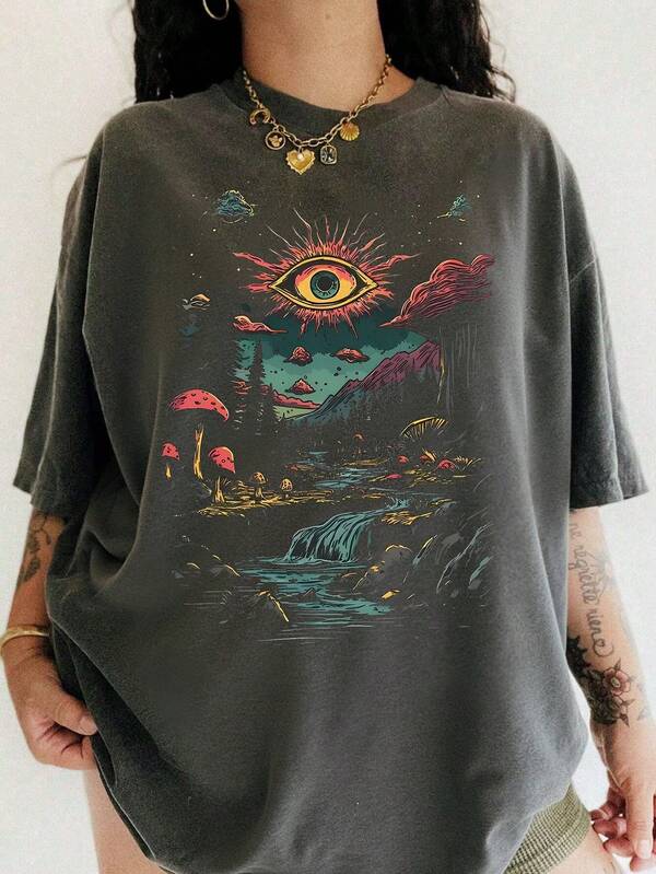 Women's Casual Short-Sleeved Round Neck Plus Size T-Shirt