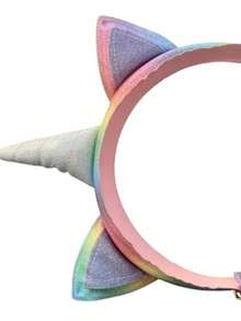 Audífonos con diseño de unicornio y orejitas decorativas, ideales para darle un toque divertido y tierno a tu estilo. Cuentan con diadema ajustable y suaves almohadillas que brindan comodidad durante horas de uso. Perfectos para escuchar música, ver videos. - Multicolor - Ver 2