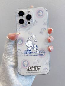 SNOOPY 官方授权透明防摔史努比卡通人物手机壳适用于 16 Pro Max/13/14/15/17，高透明度保护套，带有精确的相机镜头切口，适用于三星、Nothing、Pixel、INFINIX、Apple、Redmi