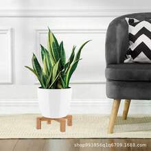 Base de maceta de flores de resina artesanal, soporte de planta pequeño para dormitorio, soporte de maceta de flores suculentas para balcón, estantería de exhibición de 4 esquinas