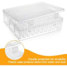 Bead Organizers With 30 Pcs Small Plastic Storage Cases Mini Clear Bead Storage Containers Transparent Boxes With Hinged Lid And Rectangle Clear Craft Supply Case - 1 - 查看 3