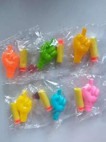 5pcs Mini Portable Air Soft Bullet Launcher Toy, Lightweight Design, Fun Interactive Toy With Soft Bullets, Cute Styling, Desk Game Toy, Stress Relief Shooter Toy - Multicolor - View 9