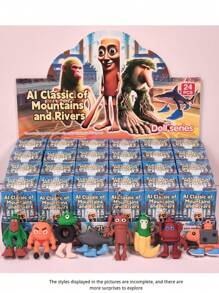 24 件意大利 Brainrot Toys Tung Tung Tung Sahur 收藏品小雕像玩偶 - 适合收藏家和爱好者的什锦玩偶盒、礼品盒、Tralalero Tralala 玩偶玩具、有趣且富有创意的降临节日历装饰、生日礼物 - 彩色 - 查看 3