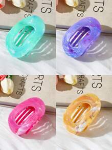 4 件/3 件/2 件/1 件女士扁平发夹，适合中等厚度头发，龟头扁平发夹，中等厚度头发，鸭嘴发夹，中号发夹，牢固抓握秋冬发夹爪夹发饰，适合女士度假装扮