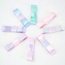 1 Paar mehrfarbige Seidenschnürsenkel, Bonbonfarben-Farbverlauf, vielseitig einsetzbare Schnürsenkel