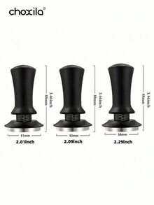 choxila 1 件浓缩咖啡压粉器，咖啡机粉末压粉器，带波纹不锈钢底座，可调节深度设计，51 毫米/53 毫米/58 毫米浓缩咖啡配件，咖啡师工具