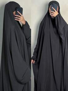 Muslim Fashion Woman Dress, Muslim Women Abaya Dubai Muslim Woman Abaya Robe, Extra Long Medina Headscarf, Fashion Hijab Dress For Women,Modest