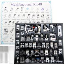 11/16/32/42/48/52pcs Sewing Machine Presser Foot Set Compatible With Brother, Baby Lock, Singer, Janome And Most Low Shank Sewing Machines, Complete Sewing Machine Presser Foot Kit, Home Sewing Machine Sewing Accessories, Sewing Machine Parts, DIY Sewing Accessories