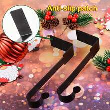 圣诞节新款壁炉架袜架挂钩，防滑壁炉圣诞袜架，圣诞节用品 - 彩色 - 查看 3