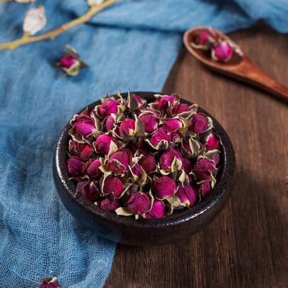 30g Dried Flowers, Dried Plants, Fragrant Gold-Edged Rose Dried Flowers, Craft Decor, Suitable For DIY Candle Making, Soap Making, Fragrance Decoration, Home Decor In Living Room, Bedroom, Office, Cafe, Suitable For All Holidays And Party Decorations