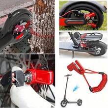Lucchetto antifurto per freno a disco con cavo in acciaio per Mi M365 Pro 2 1S, bicicletta elettrica, bicicletta, motocicletta