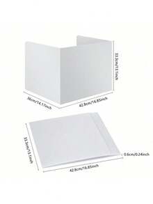 1/2 件黑色塑料桌面隐私屏风 + 4/8 件姓名标签，易于清洁的隔断，办公室隐私隔板，适用于学校、公司等场景