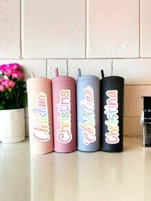 Custom Name Stickers, Wall Stickers, Vintage Custom Letter Stickers, Water Bottle Stickers, Laptop Stickers, Colorful Decals, Birthday Gifts, Best Friend Gift Adhesives Fashionable, Cute, Colorful Custom, Personalized, Unique, Suitable For Her, Him, School Students, Home, Office, Multifunctional, Decorative, Reusable, Exquisite, Stylish, High Quality Customized Gifts