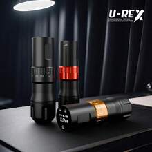 1 Stück T-REX Kabellose Tattoo Maschine mit 7 Hubarten, einstellbar, 1600mAh wiederaufladbarer Akku, bürstenloser Motor Tattoo Stift