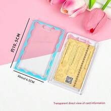ID Card, Meal Card, Access Control Card, Transparent Card Holder With Keychain, Campus Card, Bus And Subway Card, Work Card Protective Cover