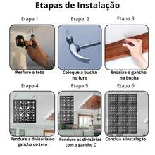 Kit Of Hollow Decorative Panels And Dividing Plates 20x20 - 彩色 - 查看 6