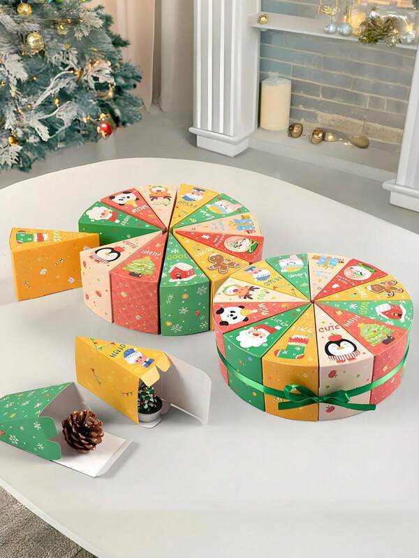 12pcs Christmas DIY Advent Calendar Boxes – Fillable Paper, Festive Designs, Ribbon Accents, Holiday Themes | For Christmas, Halloween, New Year, Valentine's Day, Weddings, Bridal Showers & Birthdays Christmas Christmas Decorations Christmas Pajamas Christmas Gifts Christmas Decor
