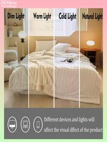 1 pieza Manta reversible suave y esponjosa de felpa de burbujas y sherpa, disponible en varios colores, decoración del hogar minimalista y de moda, adecuada para dormitorio, dormitorio de niños/niñas, siesta en el sofá, siesta en la oficina, regalo perfecto para el Día de San Valentín, lavable a máquina