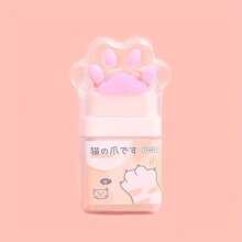 1 Piece Cat Paw Cute Roller Eraser Girl Pencil Eraser Cartoon Pen Eraser Supplies Prize Office Eraser Gift For Giving - 粉色 - 查看 7